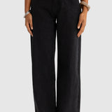 Willow Denim Wide Leg Jean Washed Black
