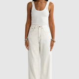 Willow Denim Wide Leg Jean White