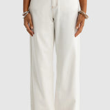 Willow Denim Wide Leg Jean White