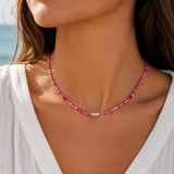 Salty Safari - Maui Choker Fuchsia Pink