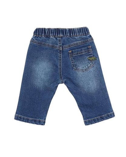Fox & Finch MID INDIGO PULL ON DENIM JEANS
