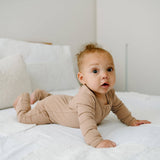 Rib Day Or Night Onesie - Mocha