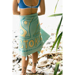 Salty Shreds - Stay stoked waffle microfiber sand free beach towel