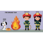 Sassi 3D Puzzle and Book Set - Learn Shapes Firefighters , 40 pcs