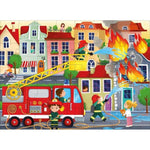 Sassi 3D Puzzle and Book Set - Learn Shapes Firefighters , 40 pcs