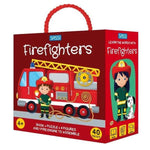Sassi 3D Puzzle and Book Set - Learn Shapes Firefighters , 40 pcs