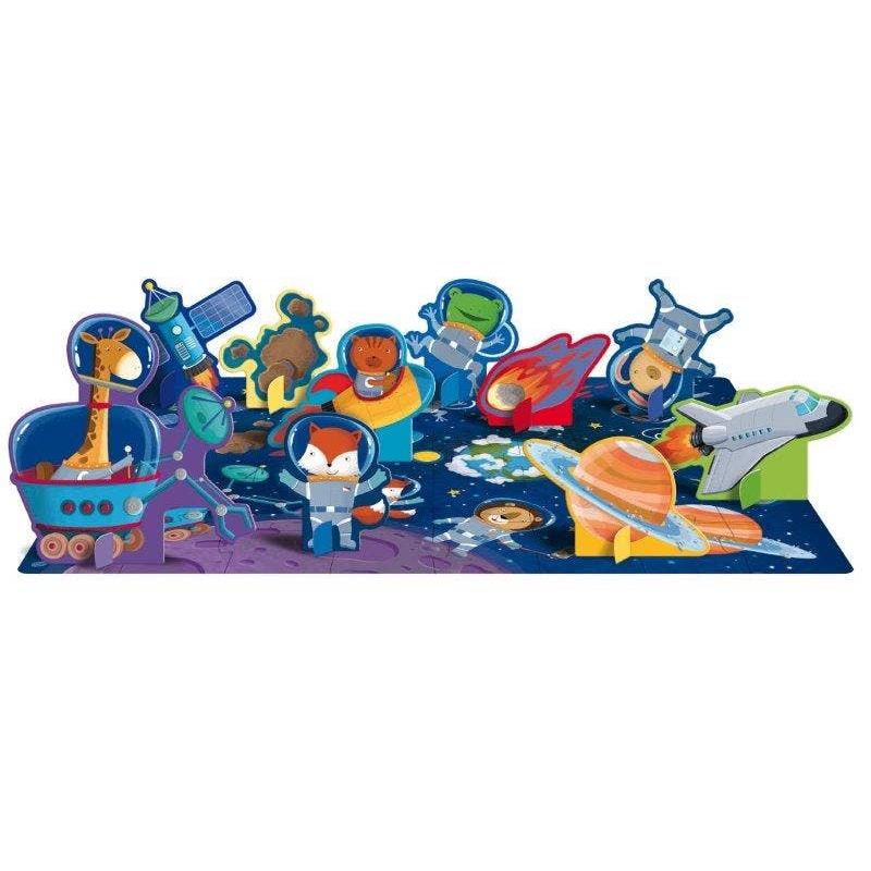 Sassi Space 3D Puzzle & Book Set, 40 pcs