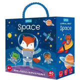 Sassi Space 3D Puzzle & Book Set, 40 pcs