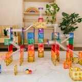 Connetix Magnetic Tiles - Rainbow Ball Run Pack 92 pc