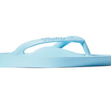 Light blue flip-flop sandal on a white background