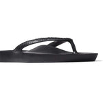Black sandal on a white background