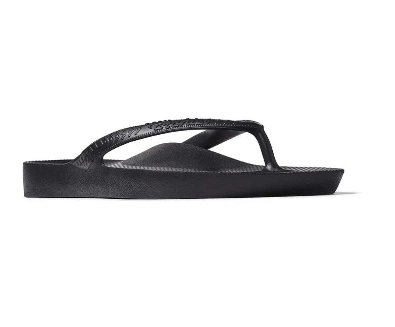 Black sandal on a white background