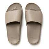 front view of taupe slides