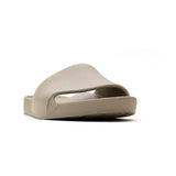 front views of taupe slides