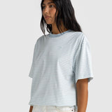 Darla Oversized Stripe T Shirt Powder Blue