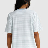 Darla Oversized Stripe T Shirt Powder Blue