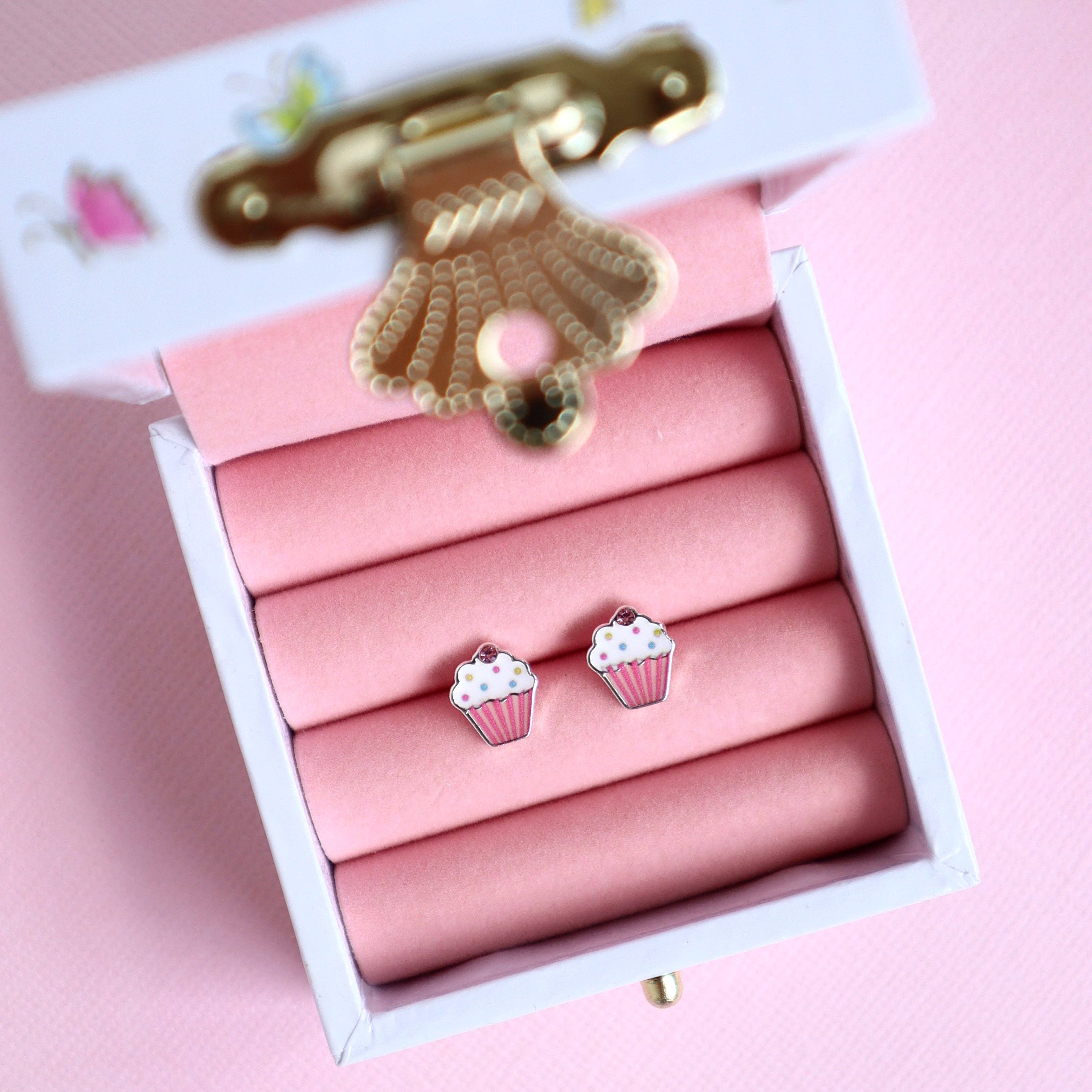 Tea Party Cupcake Earrings - Bunny Box