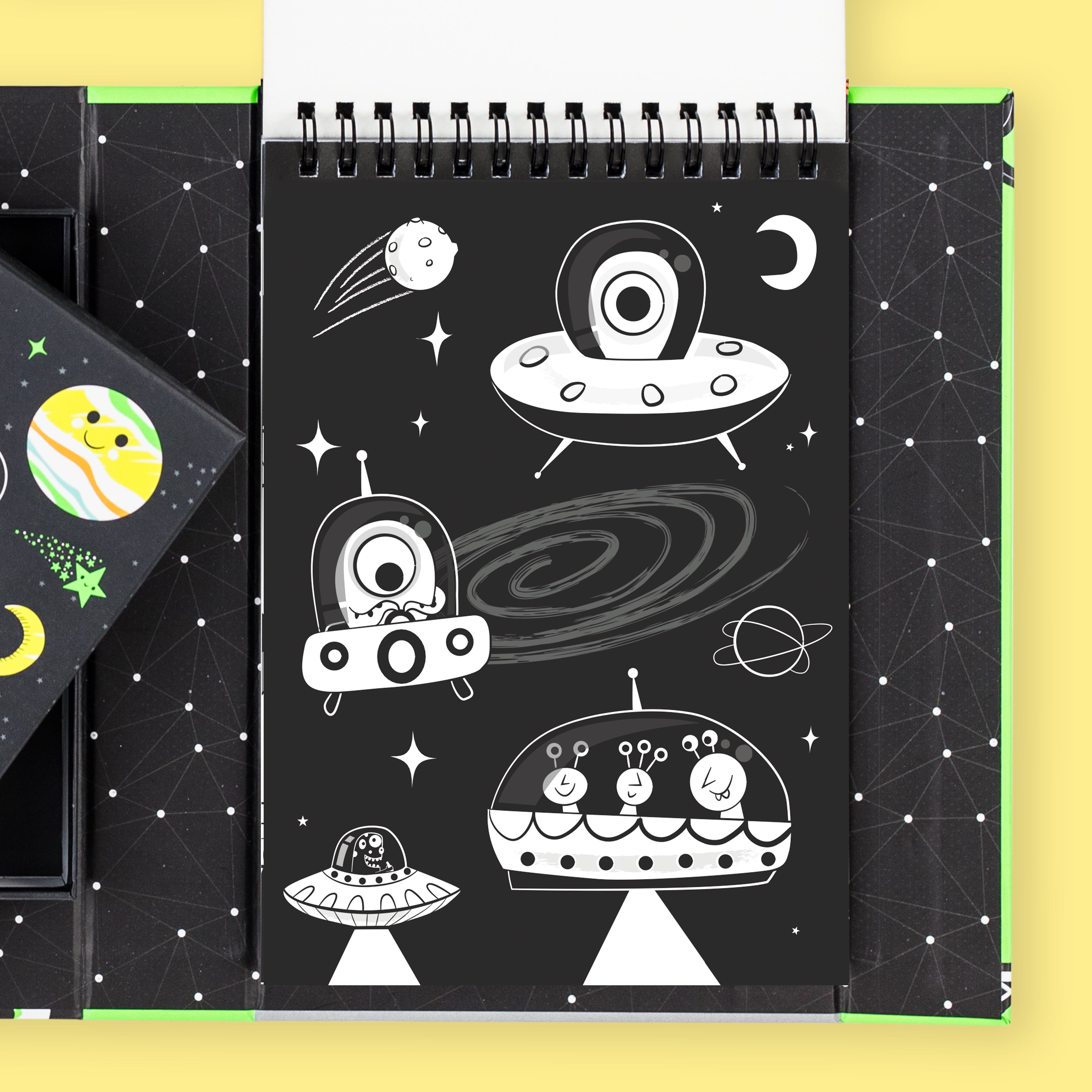 Tiger Tribe - Neon Colouring Set - Outer Space