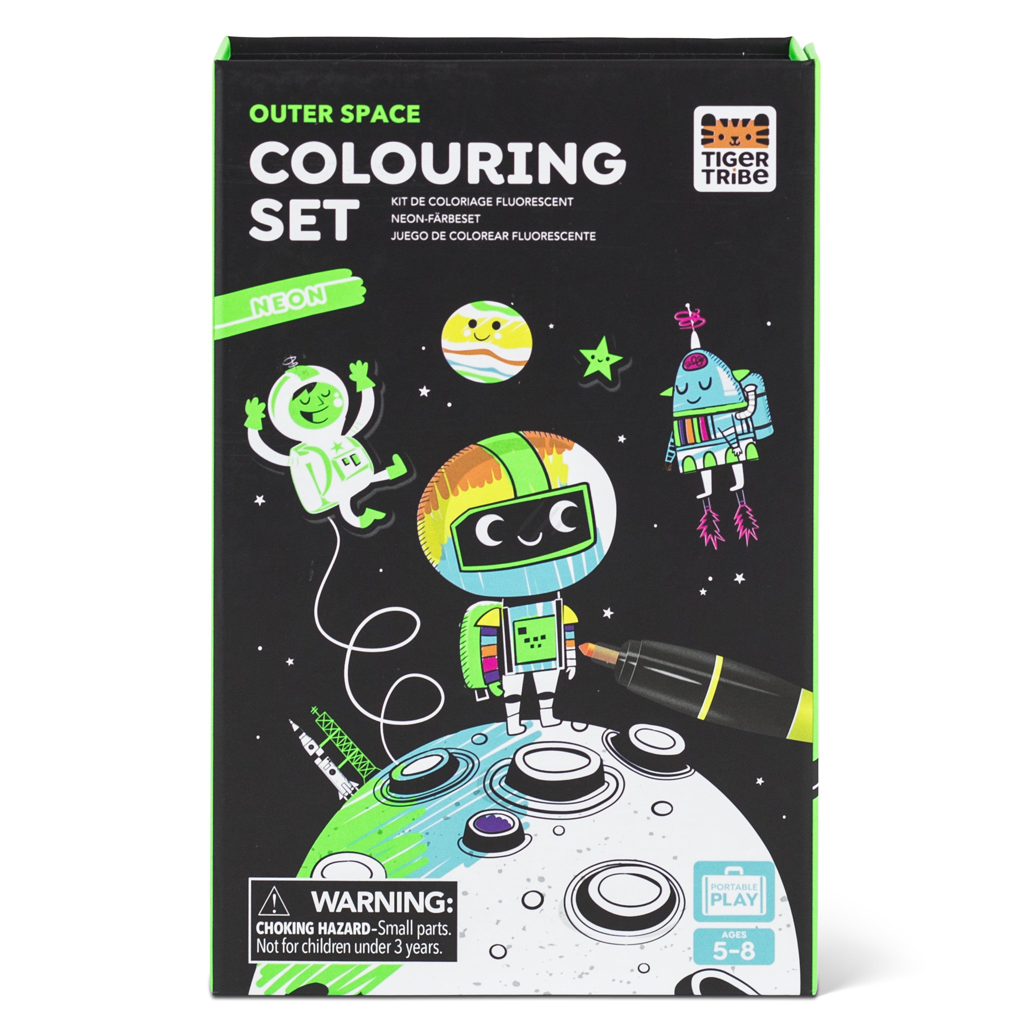 Tiger Tribe - Neon Colouring Set - Outer Space