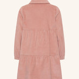 Tiny Tribe - Dusty Rose Corduroy Tiered Dress