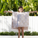 Flora Kids Poncho - Pebble