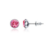 Signature Stud  1 Carat Rose Rhodium Plated