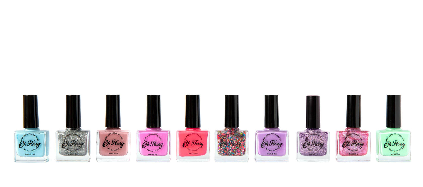 Oh Flossy Nail Polish: Brave - Cream Pink
