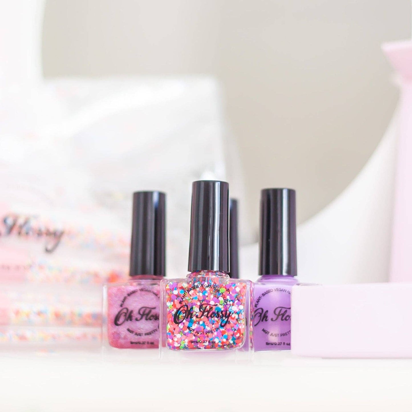 Oh Flossy Nail Polish: Brave - Cream Pink