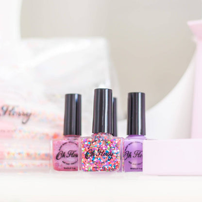 Oh Flossy Nail Polish: Brave - Cream Pink