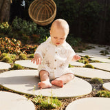 Kynd Baby - Woven Embroidered Short Sleeve Shirt - Coconut