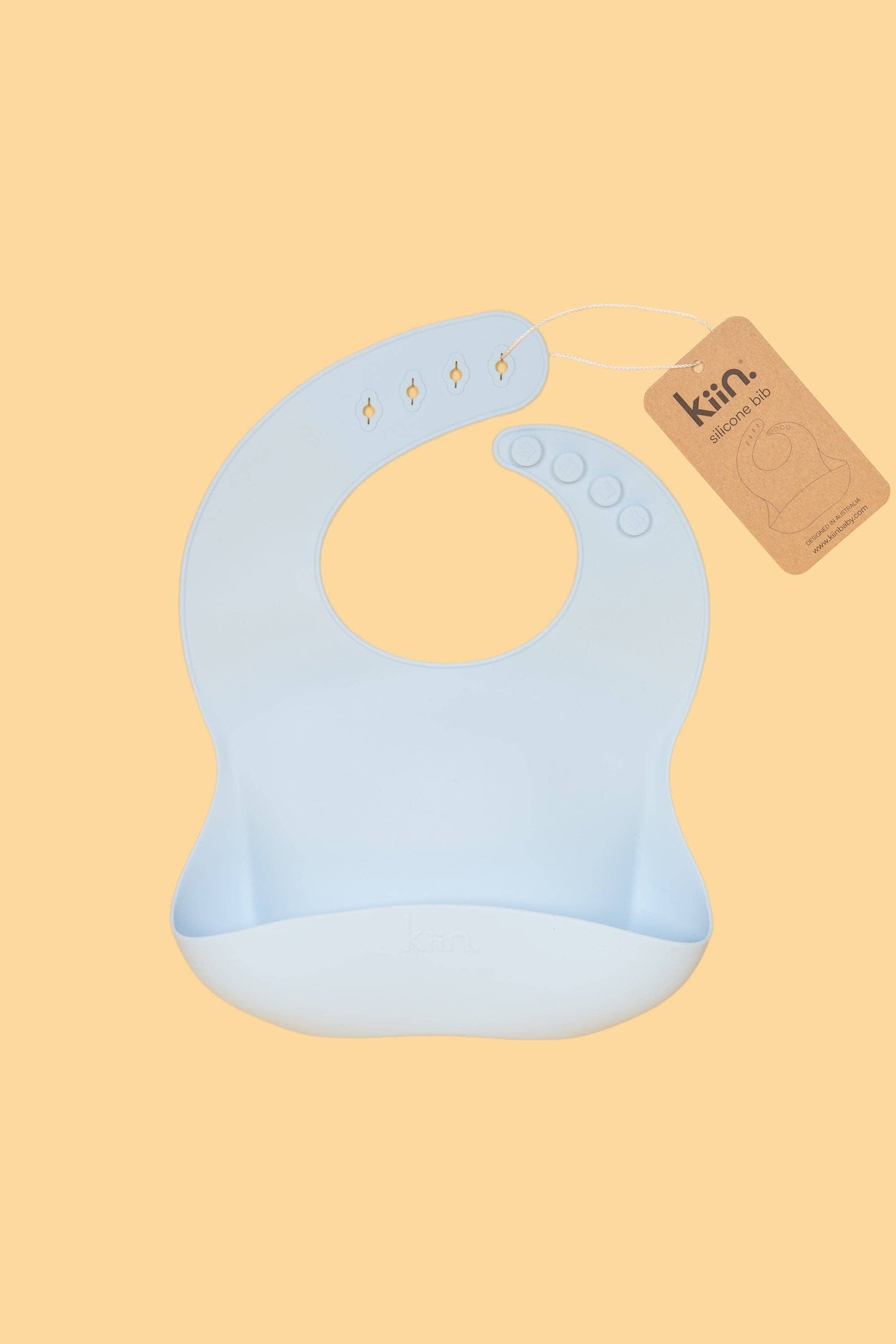 Kiin Baby - Silicone Bib: Lilac
