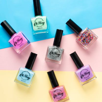 Oh Flossy Nail Polish: Brave - Cream Pink