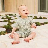 Kynd Baby - Day or Night Onesie Short Sleeve - Palm Tree