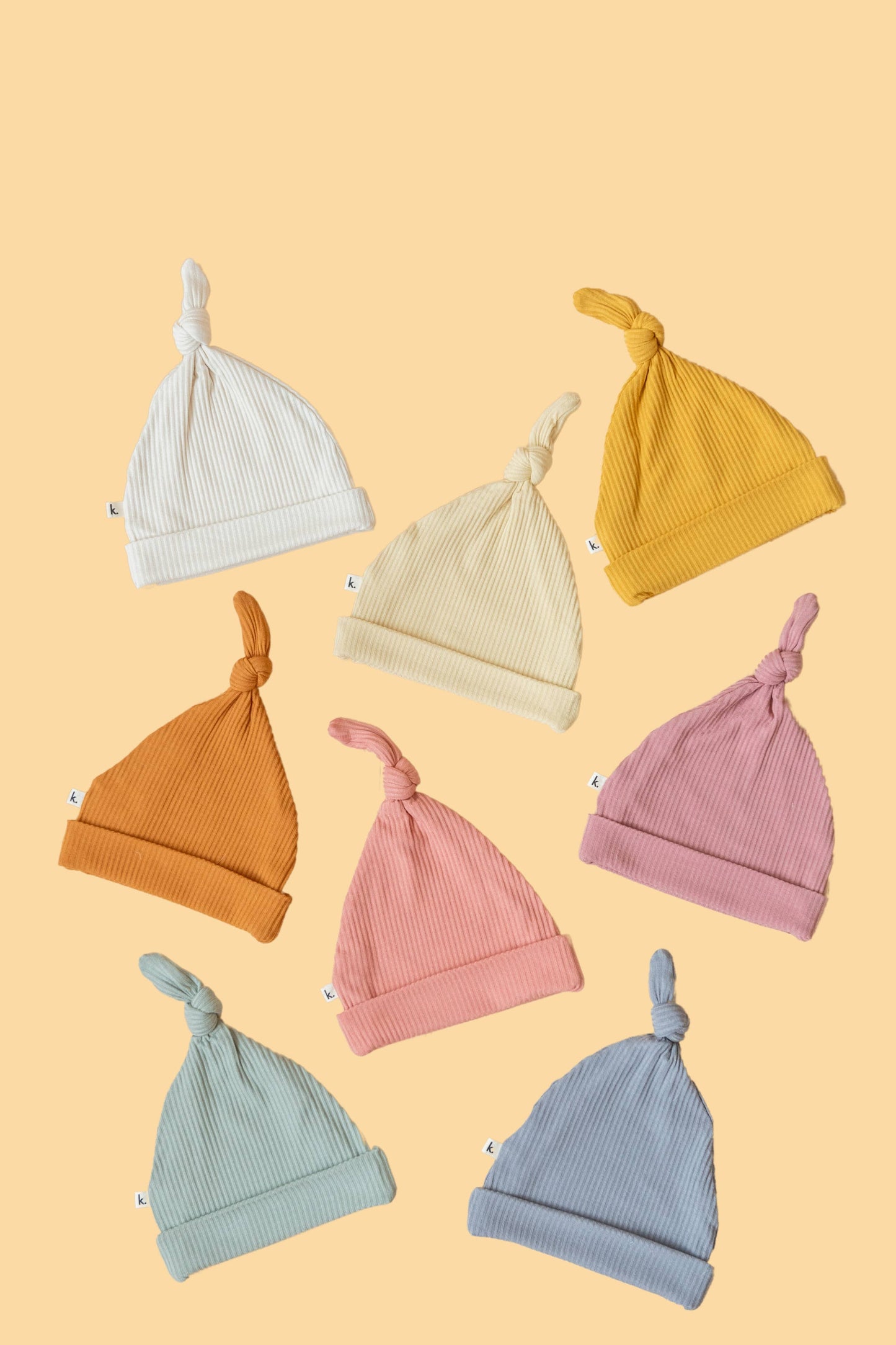 Kiin Baby - Bamboo Stretch Beanie: Mustard