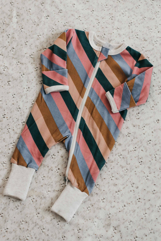 Bencer & Hazelnut - Zipsuit - Retro Stripe