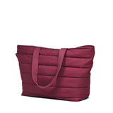 Base Supply - Take It Base Puffer Tote Bag - Burgundy