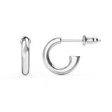 Basics Mix Hoop Carrier Earrings Silver Plated