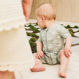 Kynd Baby - Day or Night Onesie Short Sleeve - Palm Tree