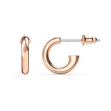 Basics Mix Rose Gold Plated Hoop Carrier Earrings