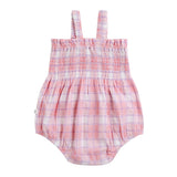 Kynd Baby - Shirred Woven Romper - Check