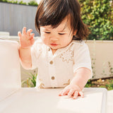 Kynd Baby - Woven Embroidered Short Sleeve Shirt - Coconut