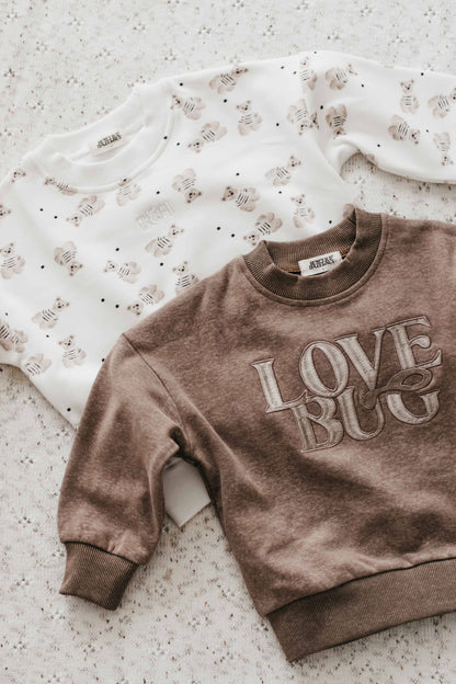 Bencer & Hazelnut - Love Bug Brown Sweater: 0