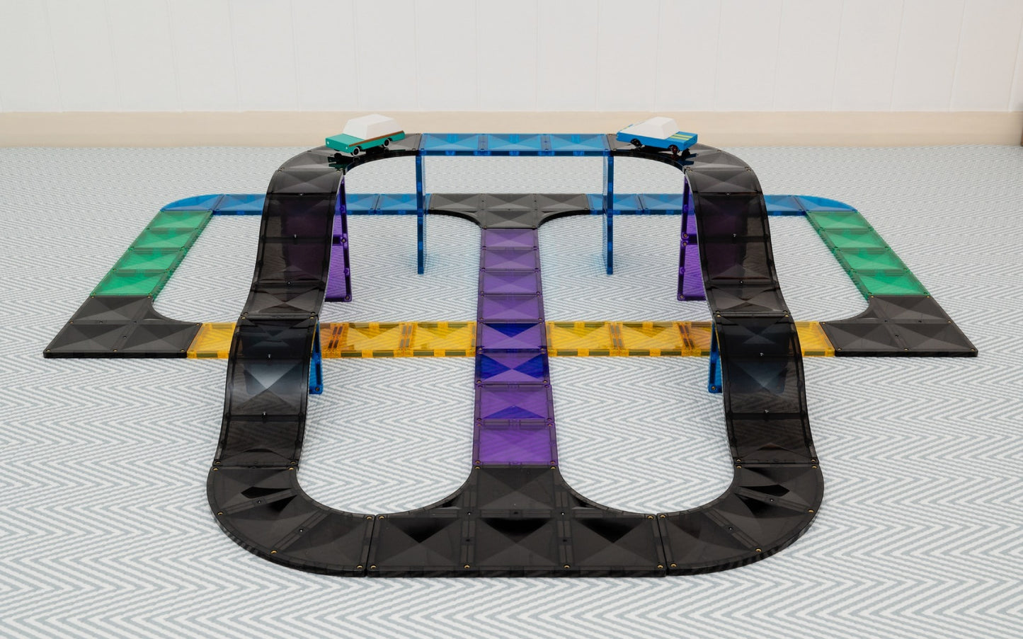 Connetix Magnetic Tiles - Ramps & Intersections Pack 16 pc