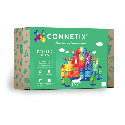 Connetix Magnetic Tiles - Rainbow Creative Pack 102 pc