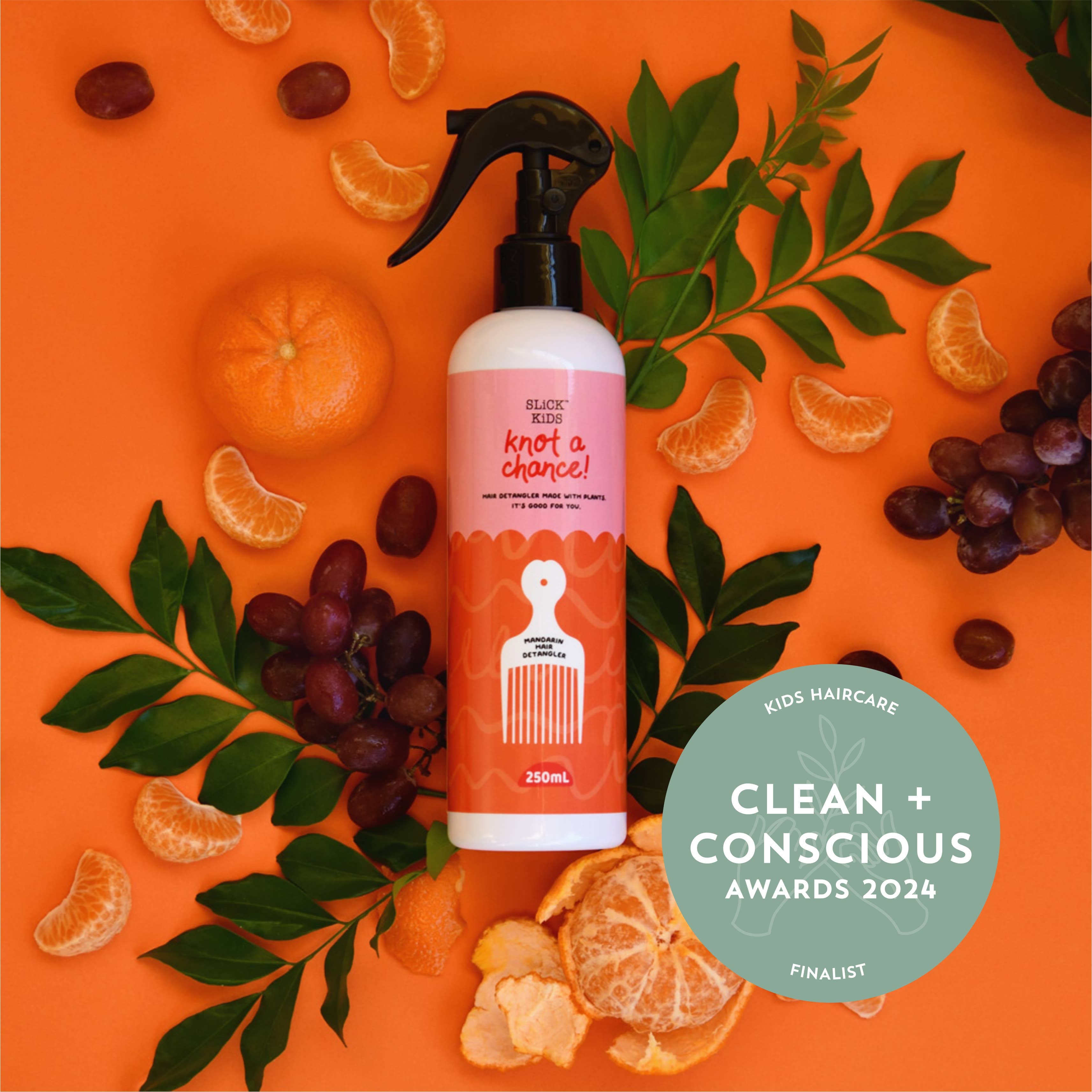 no nasties kids - Natural Plant Based Hair Detangler in Mandarin and Grape