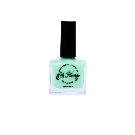 Oh Flossy Nail Polish: Brilliant - Cream Fluro Green