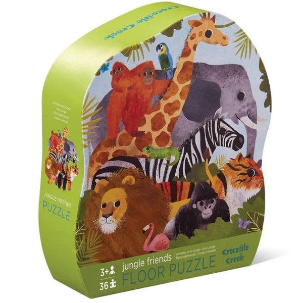 Crocodile Creek: Classic Floor Puzzle 36 pc - Jungle Friends