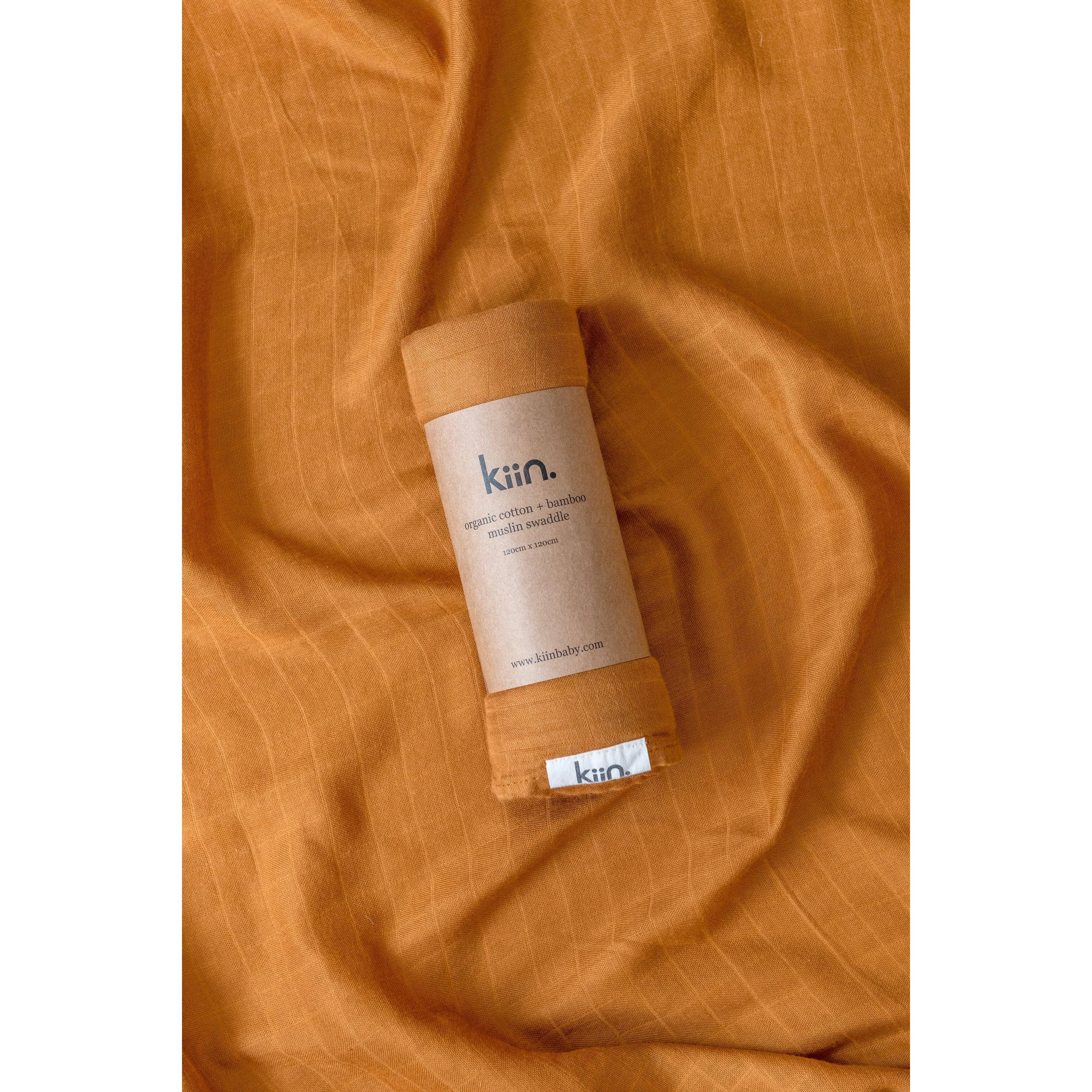 Kiin Baby - Organic Swaddle: Caramel