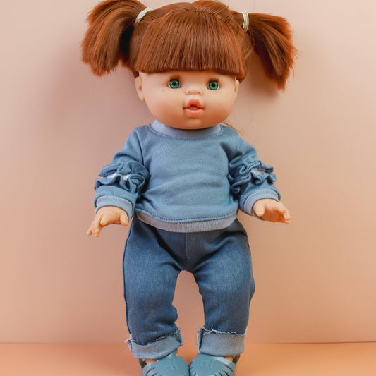 Tiny Harlow - Tiny Threads Ruffle jumper and Denim pant set